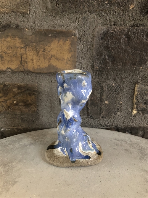 Keramik lysestage af Pernille Calundan